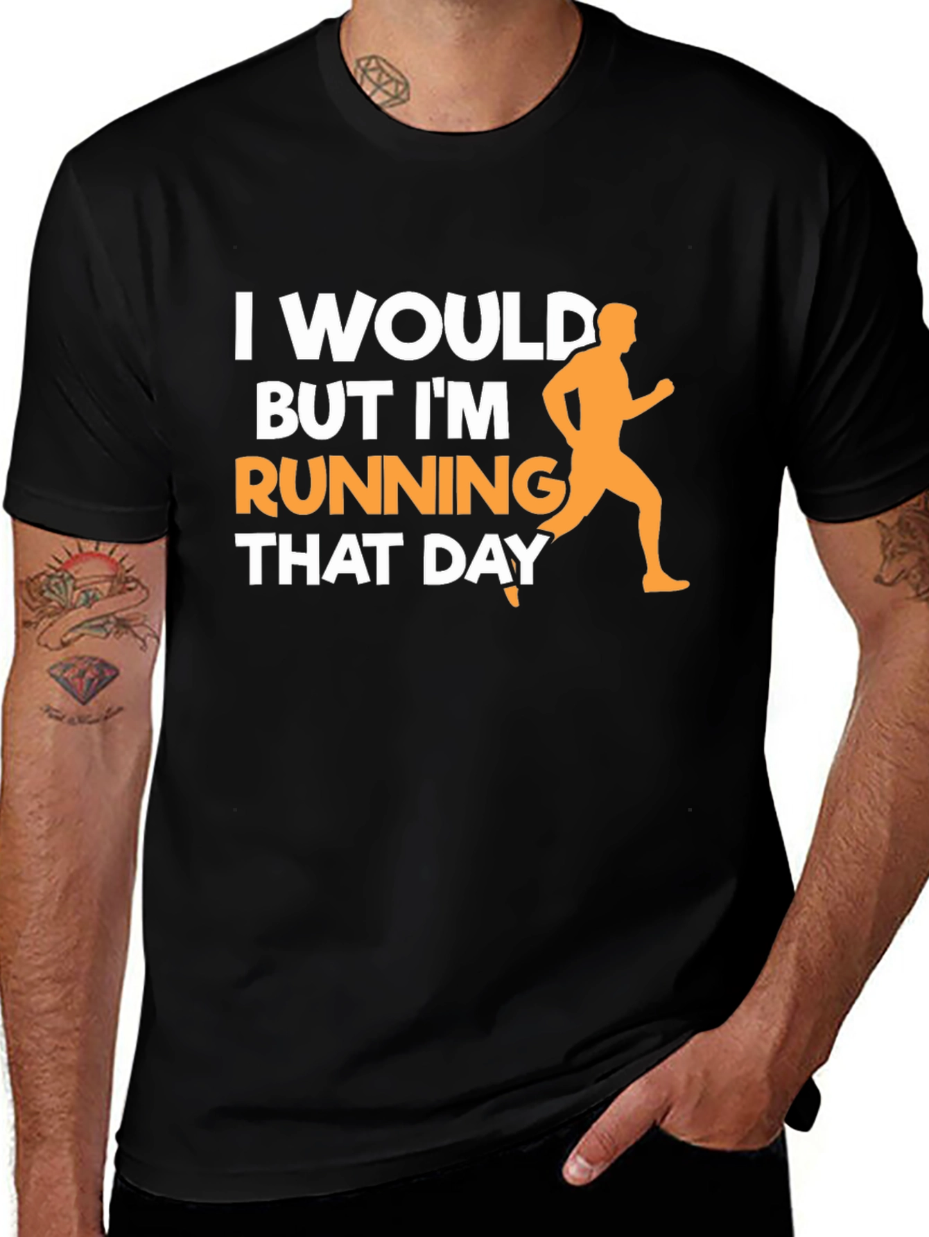 Funny Running T-Shirt: I Would But Im Running