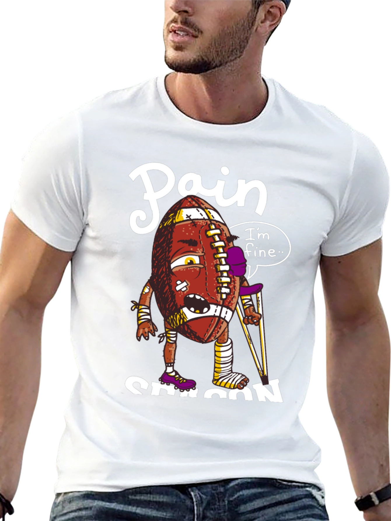 Pain Season Football T-Shirt