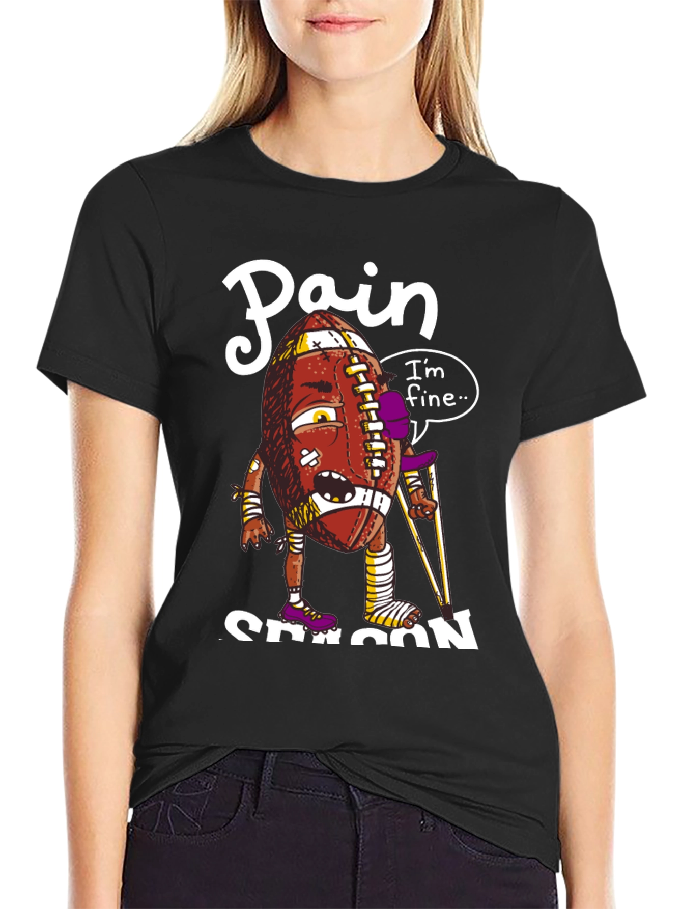Pain Season Football T-Shirt