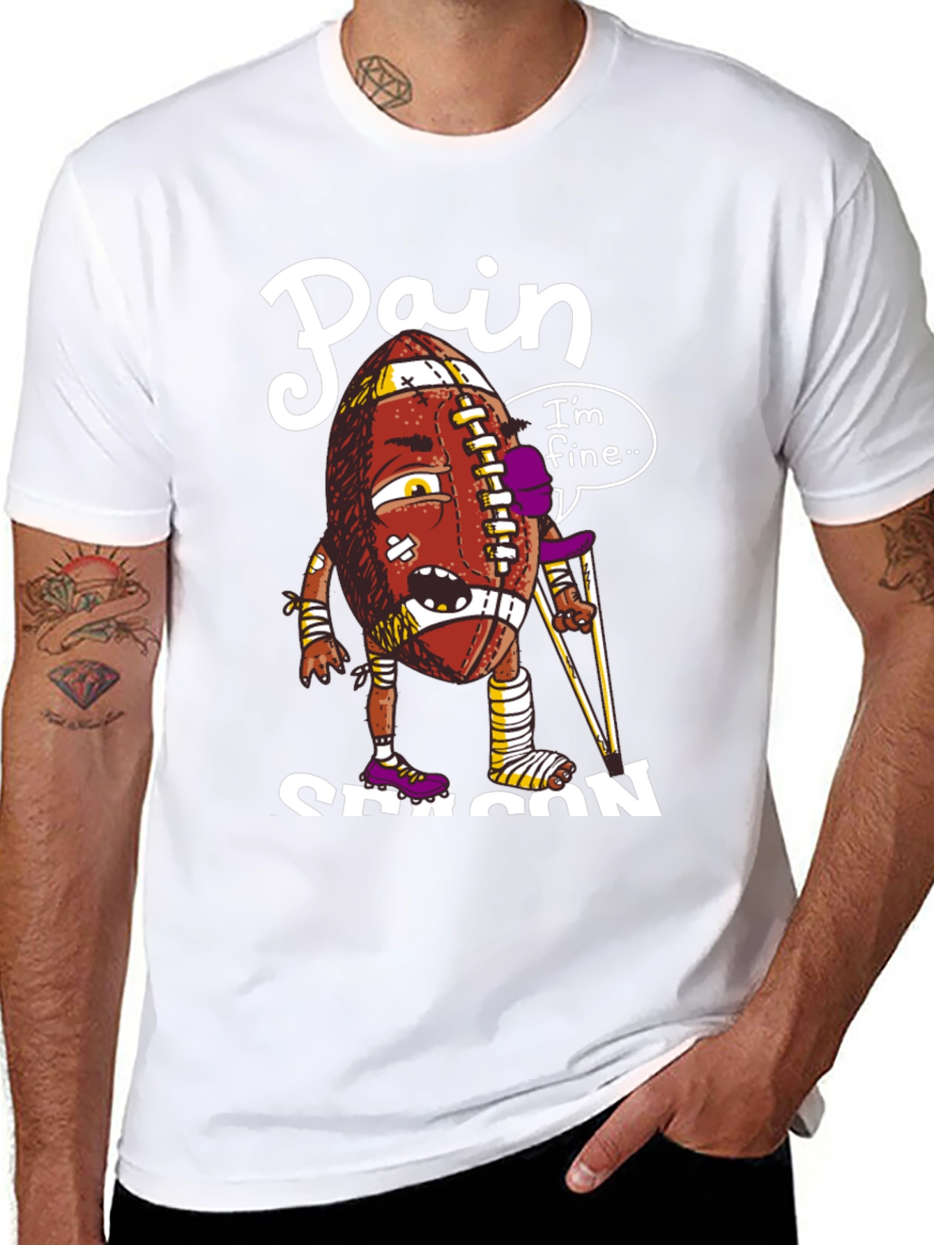 Pain Season Football T-Shirt
