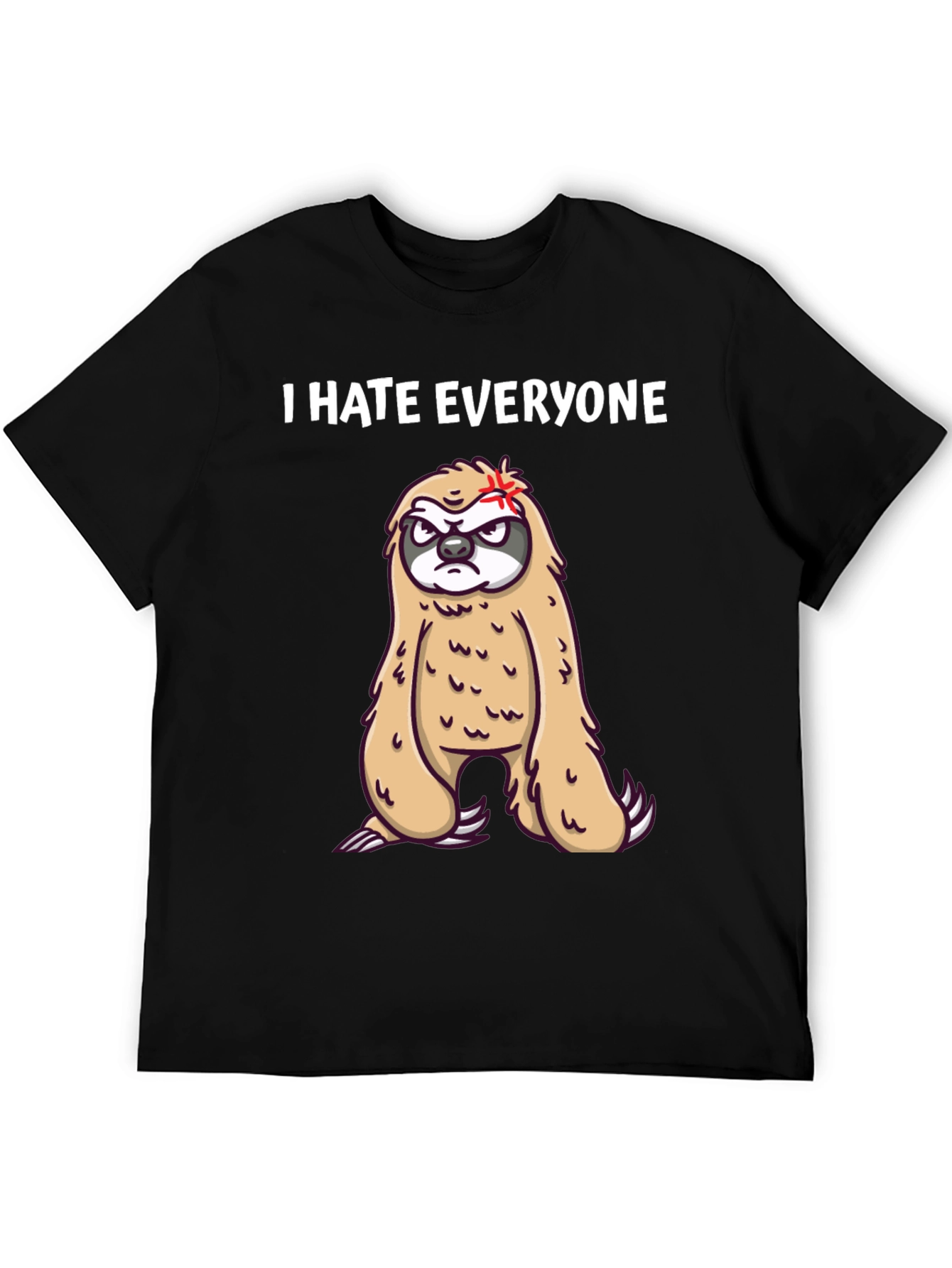 I Hate Everyone Sloth T-Shirt - Funny Graphic Tee