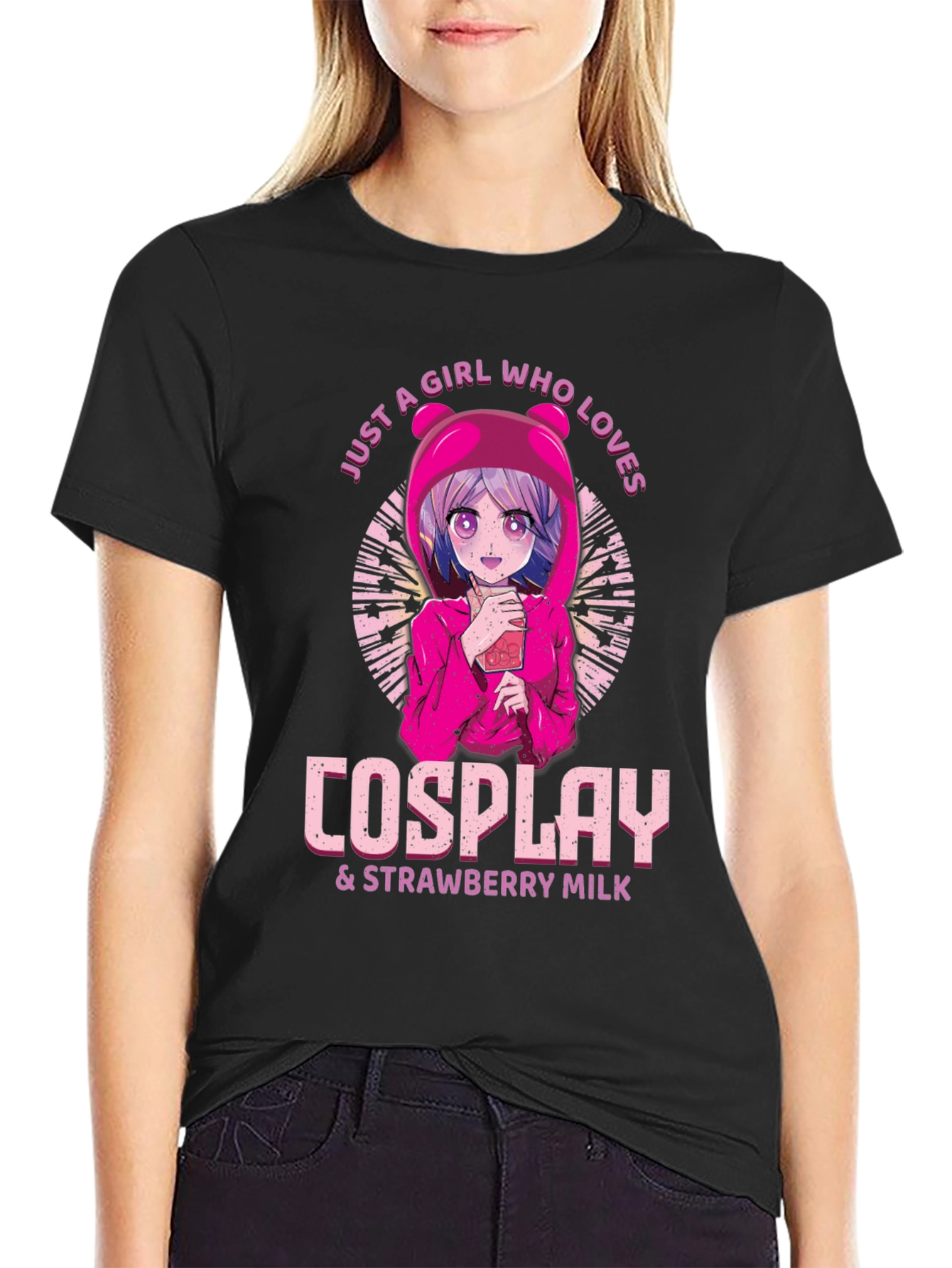 Cosplay & Strawberry Milk Anime T-Shirt
