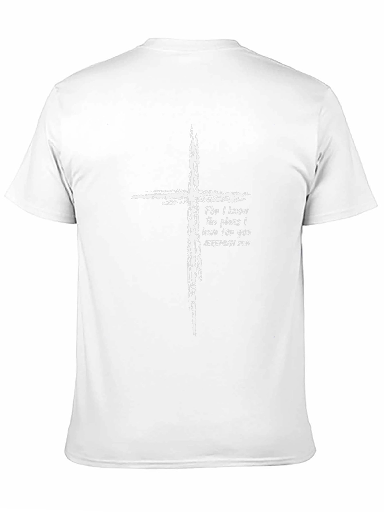 Faith-Inspired Cross Graphic Tee - Jeremiah 29:11