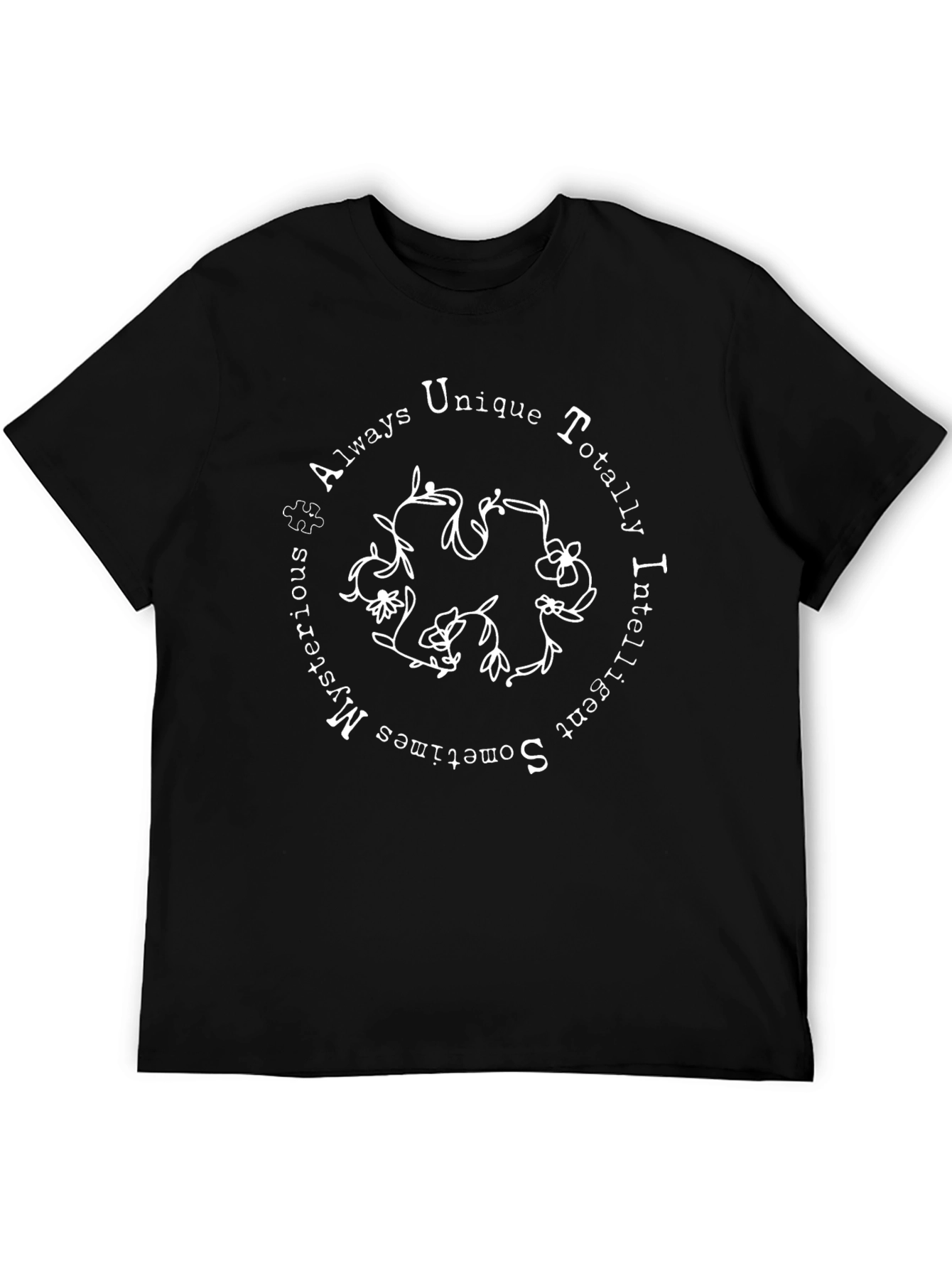 Autism Awareness Graphic Tee - Unique Intelligent Design