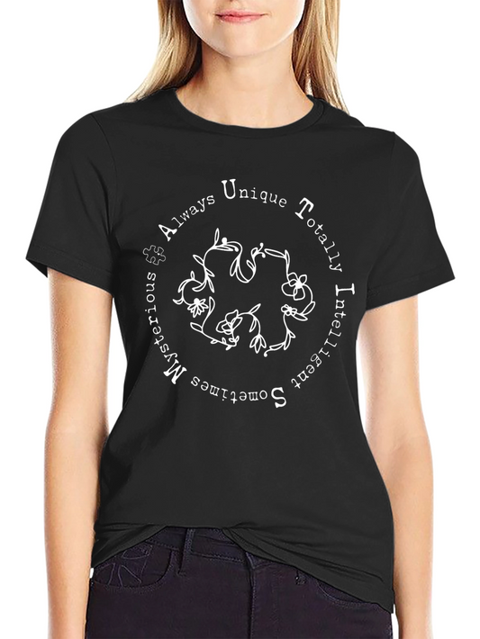 Autism Awareness Graphic Tee - Unique Intelligent Design