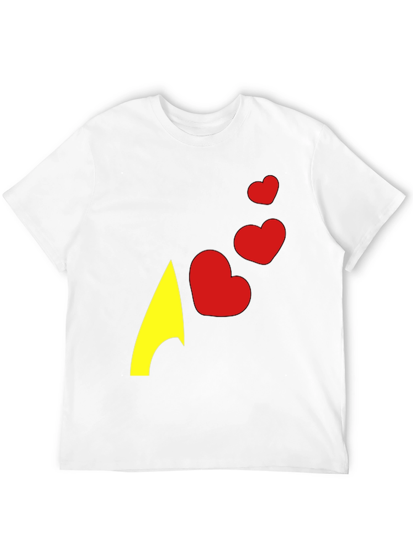 Heart Arrow Graphic Tee - Black Casual Shirt