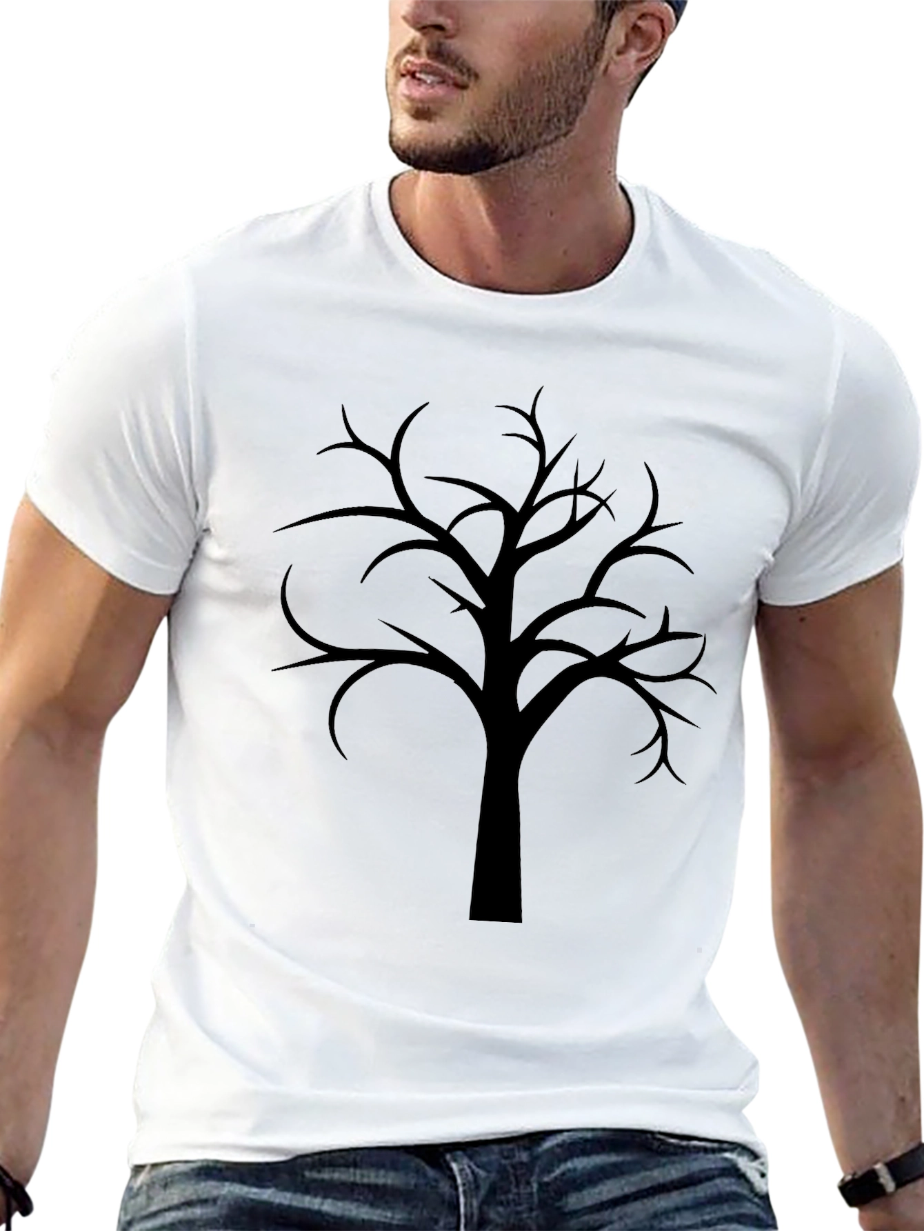 Black Tree Graphic Tee - Stylish Casual Wear