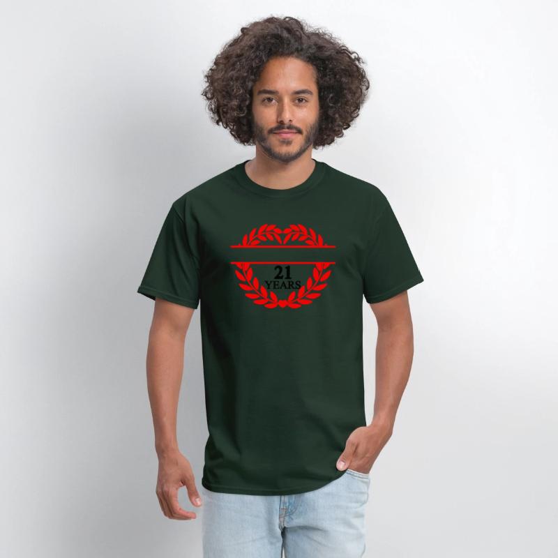 Name banner twenty one years, heart laurel wreath