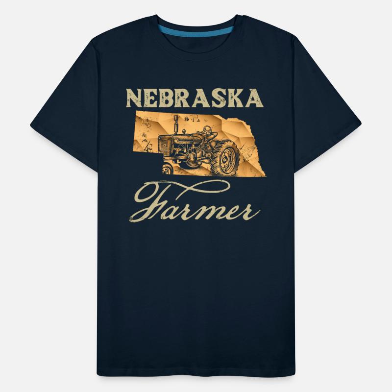 Nebraska Farmer Tractor Lover State Map Farming Lo