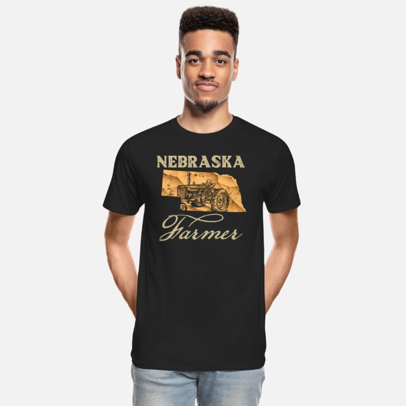 Nebraska Farmer Tractor Lover State Map Farming Lo