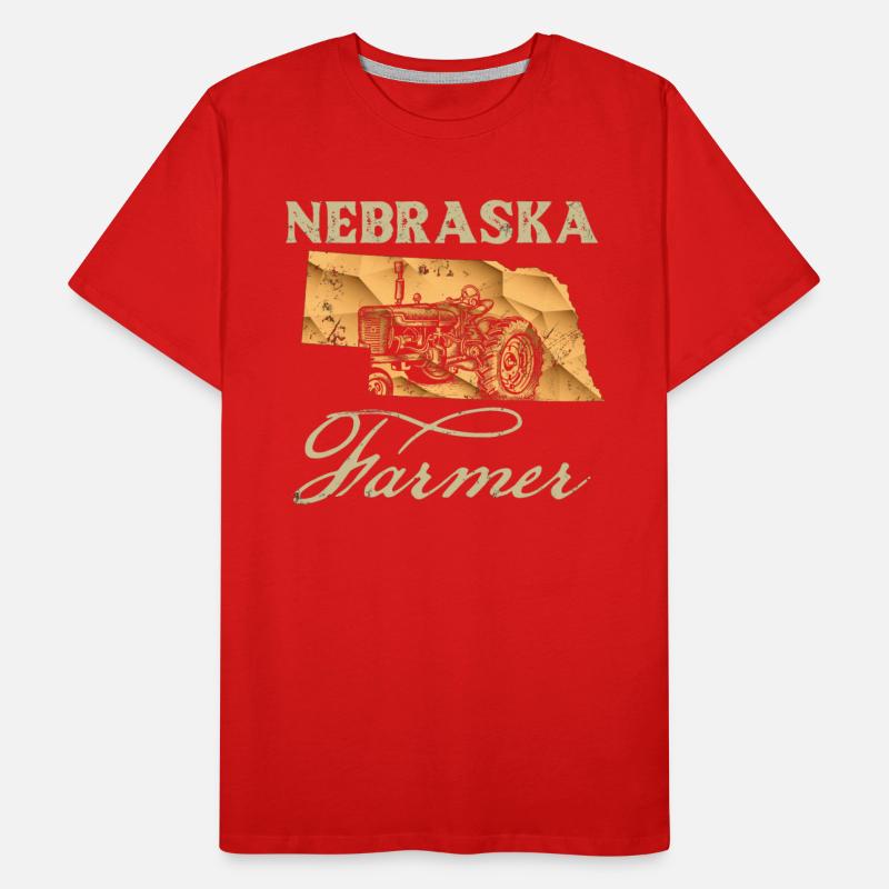 Nebraska Farmer Tractor Lover State Map Farming Lo