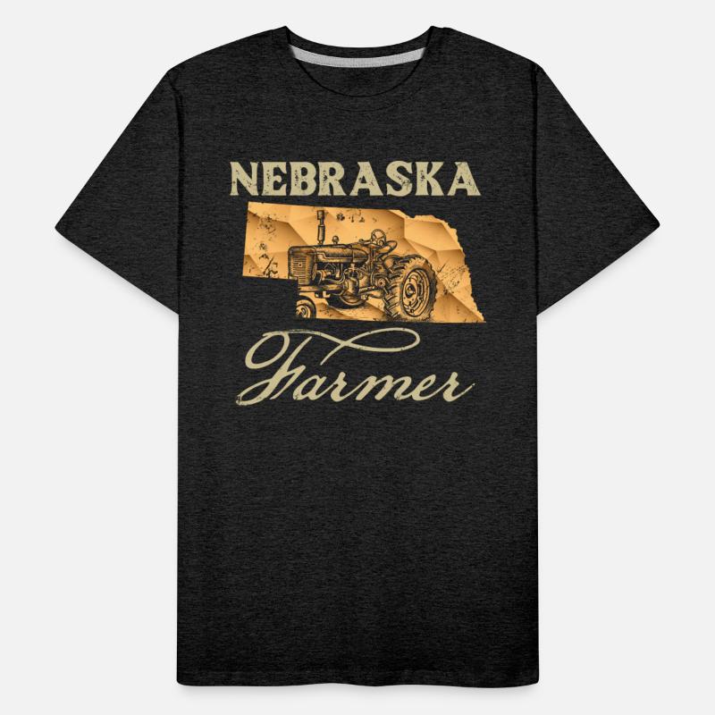 Nebraska Farmer Tractor Lover State Map Farming Lo