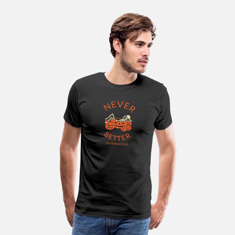 Never Better – Skeleton in a Pumpkin Patch