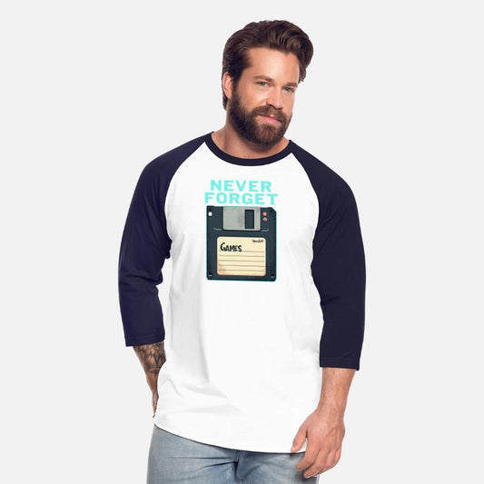 Never Forget Retro Floppy Disk Design