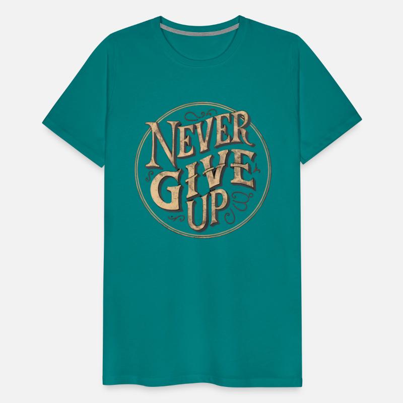 Never Give Up Inspirational Design