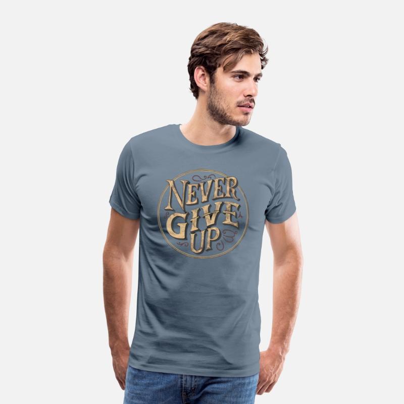 Never Give Up Inspirational Design