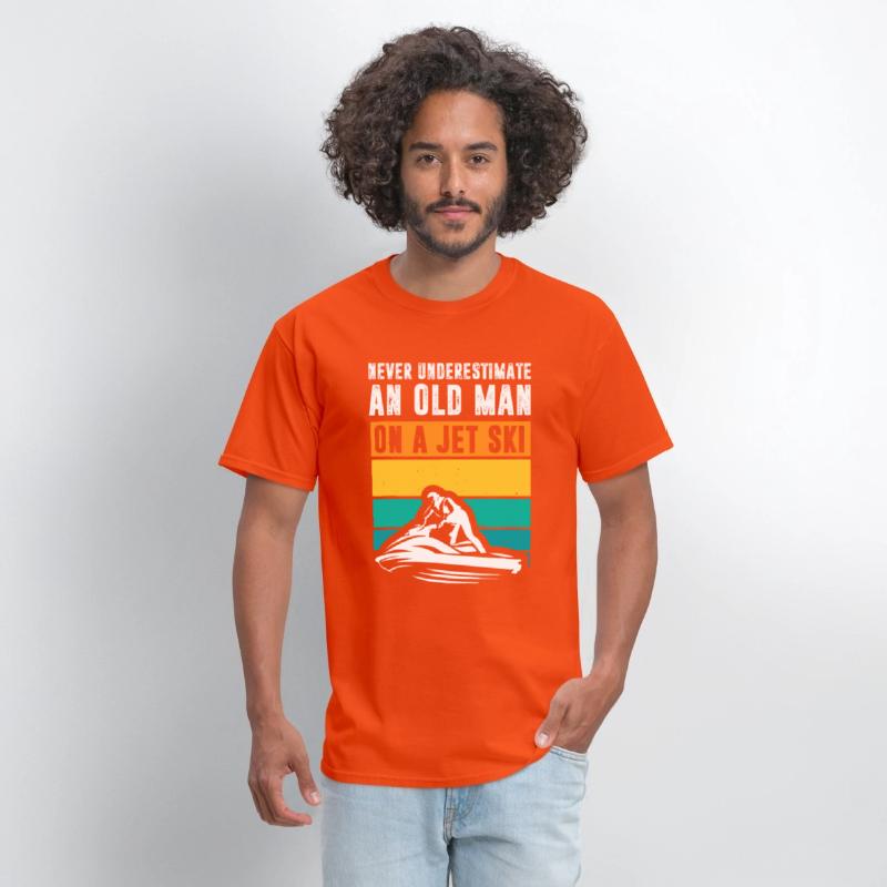 Never Underestimate An Old Man Water Sport Funny J