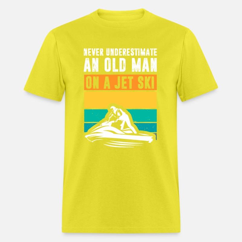 Never Underestimate An Old Man Water Sport Funny J