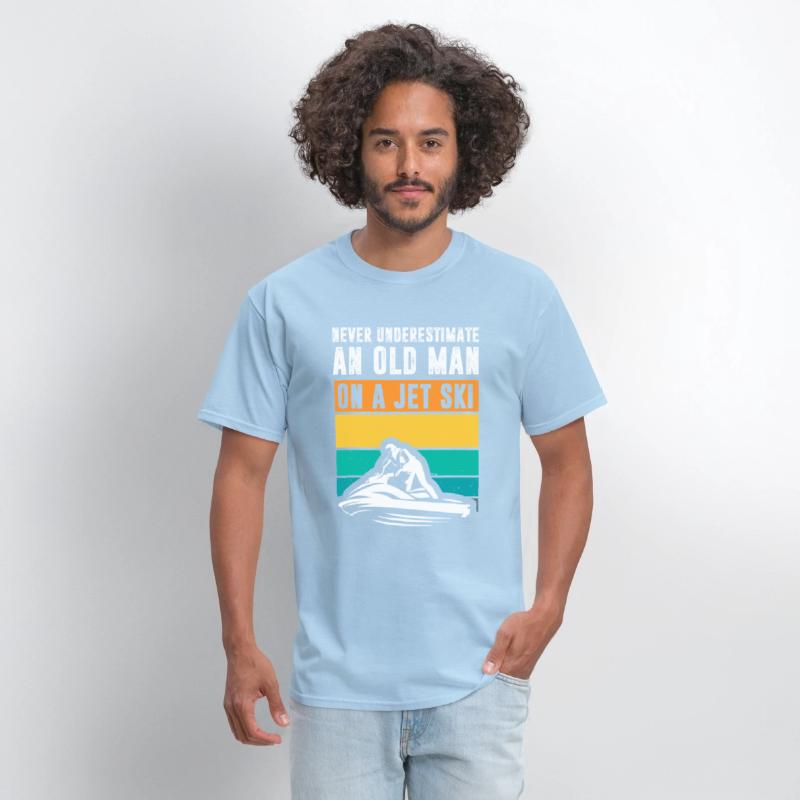 Never Underestimate An Old Man Water Sport Funny J