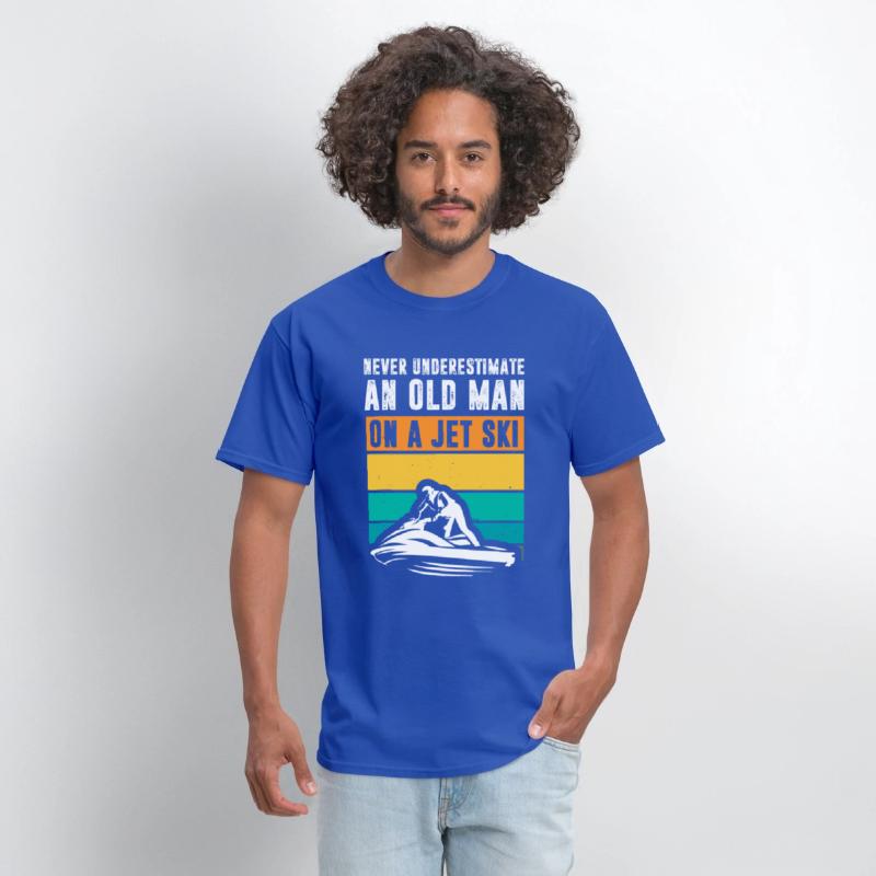Never Underestimate An Old Man Water Sport Funny J