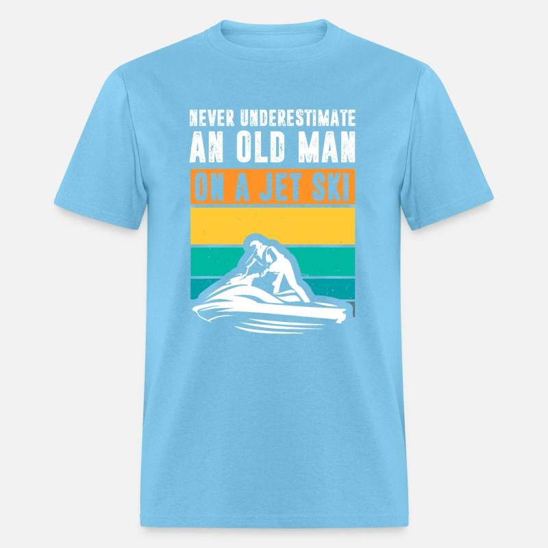 Never Underestimate An Old Man Water Sport Funny J