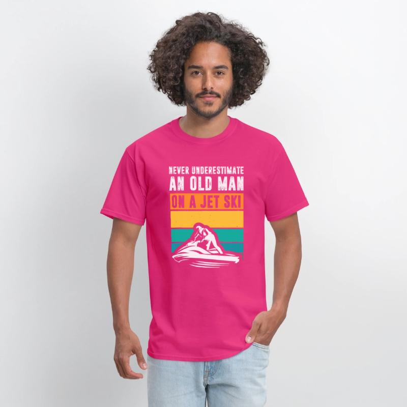 Never Underestimate An Old Man Water Sport Funny J
