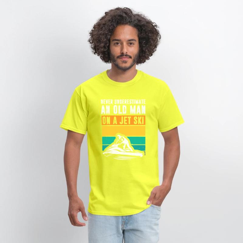 Never Underestimate An Old Man Water Sport Funny J