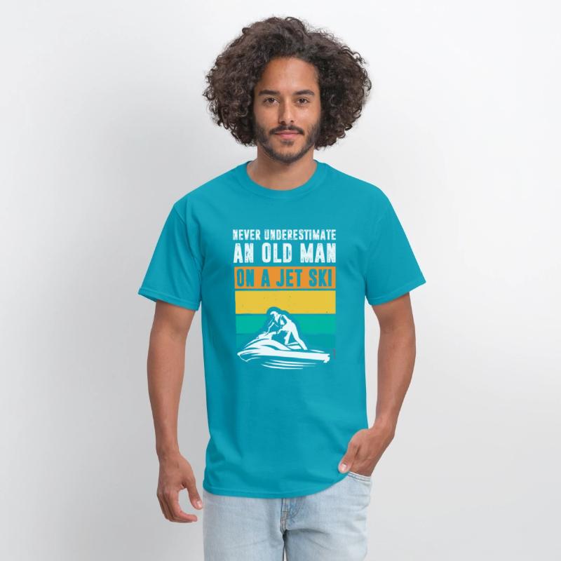 Never Underestimate An Old Man Water Sport Funny J