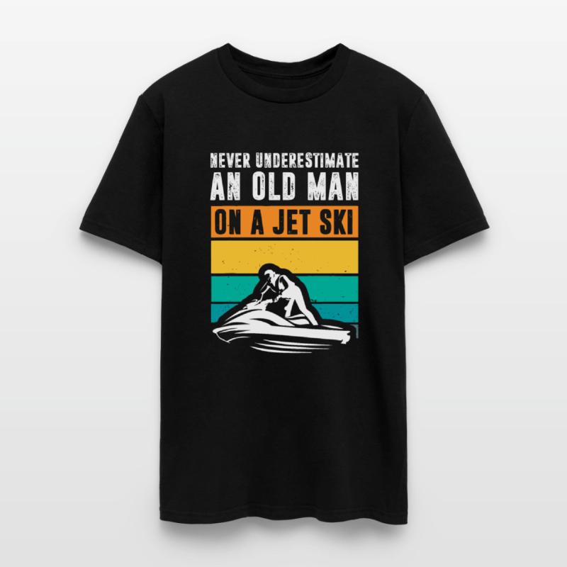 Never Underestimate An Old Man Water Sport Funny J