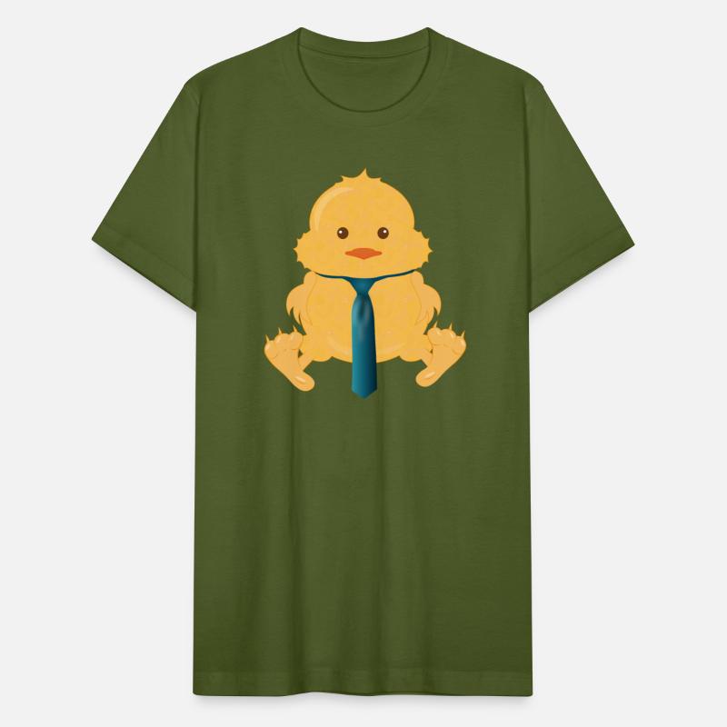 newly hatched chick with a tie
