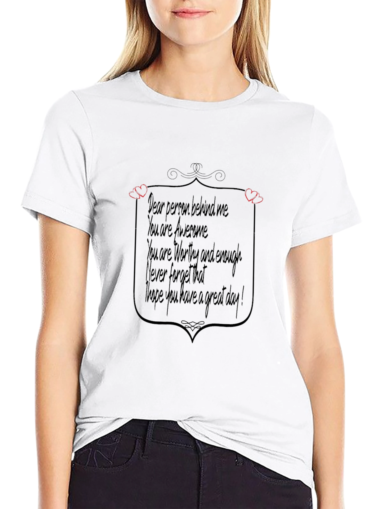 Inspirational Message Black T-Shirt