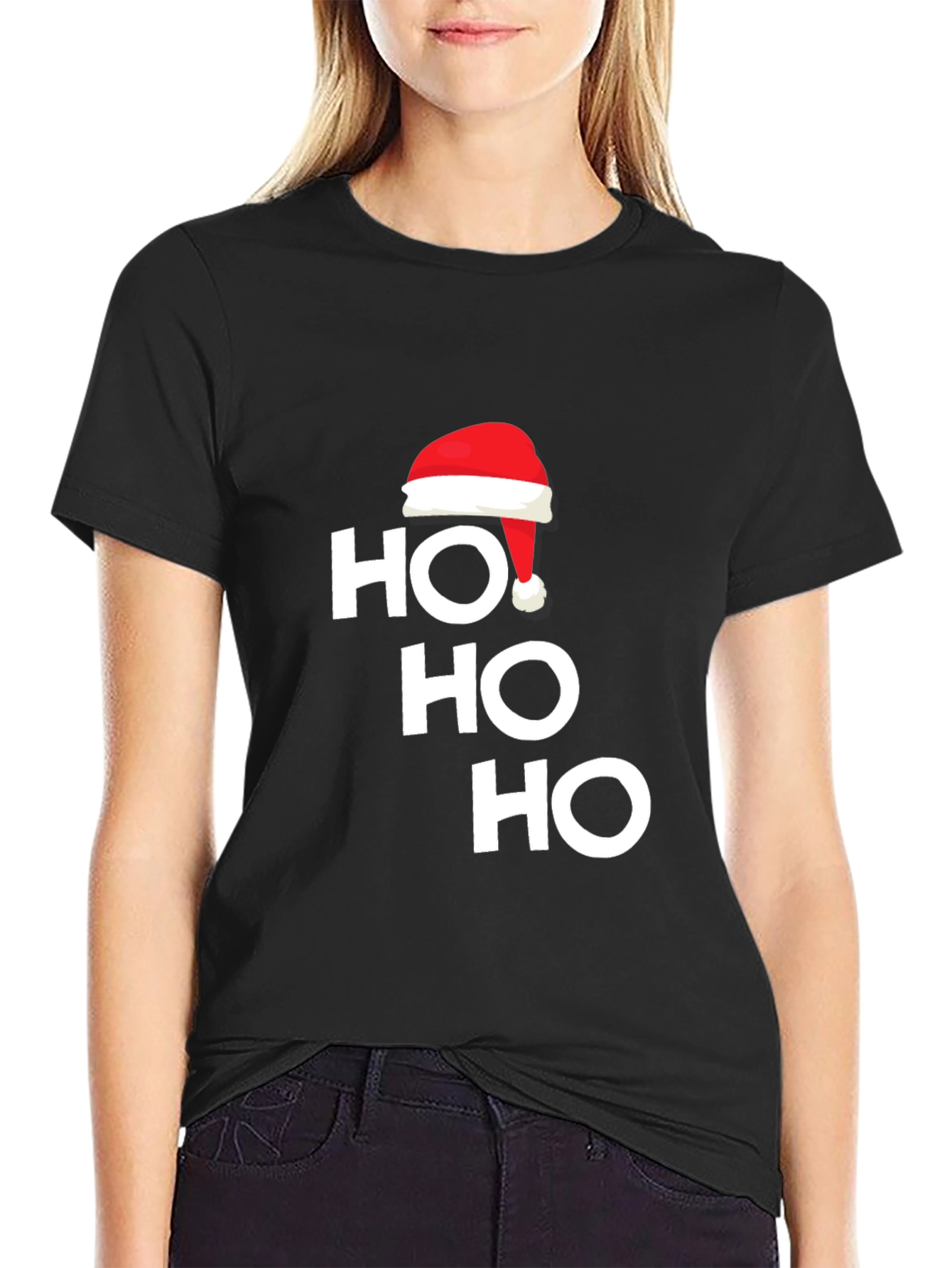 Festive Ho Ho Ho Christmas Holiday T-Shirt