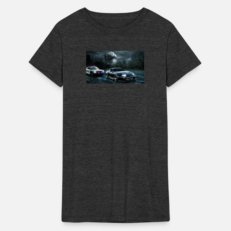 Night Chase with Speeding Sports Car