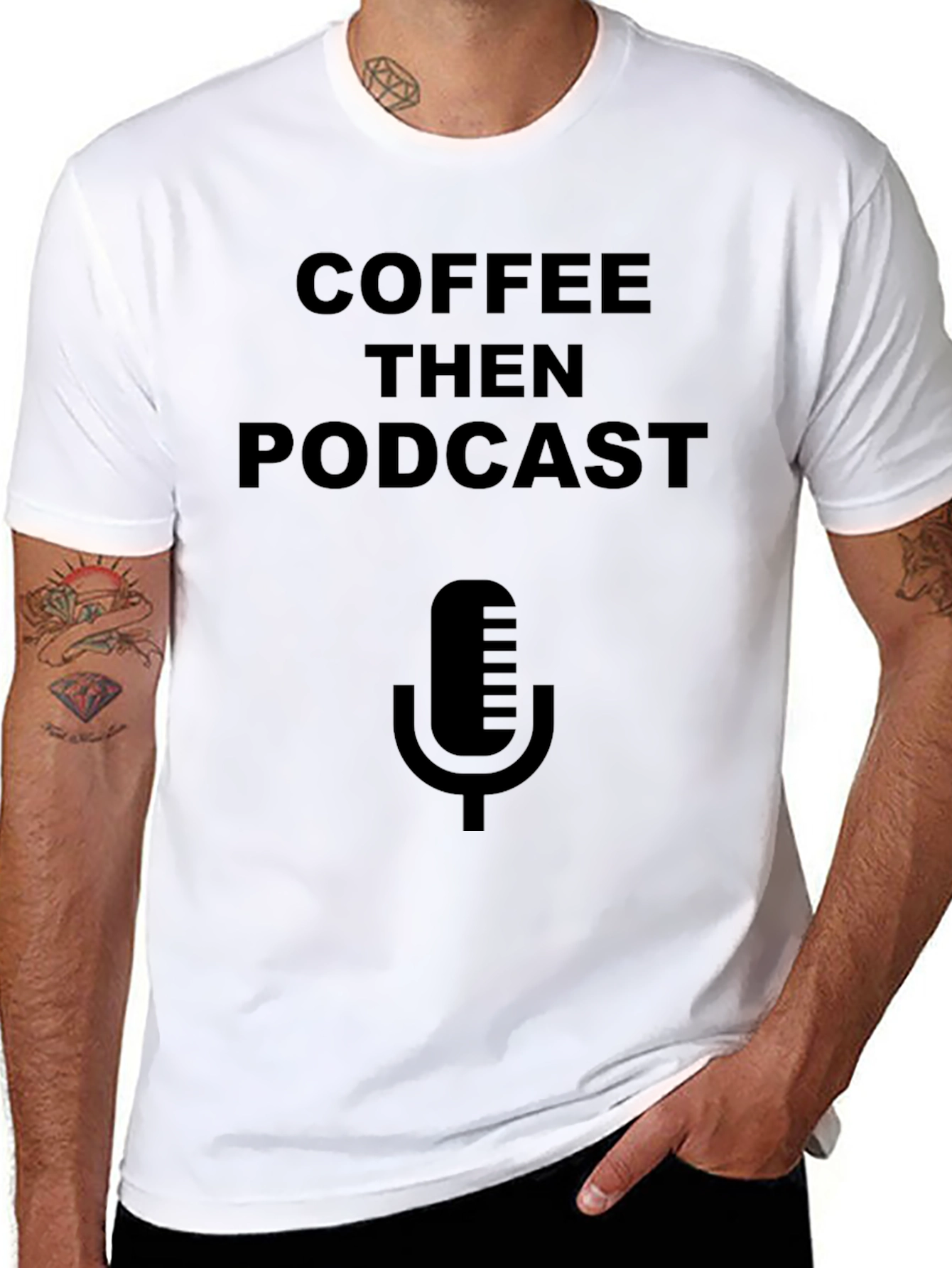 Coffee Then Podcast Graphic T-Shirt