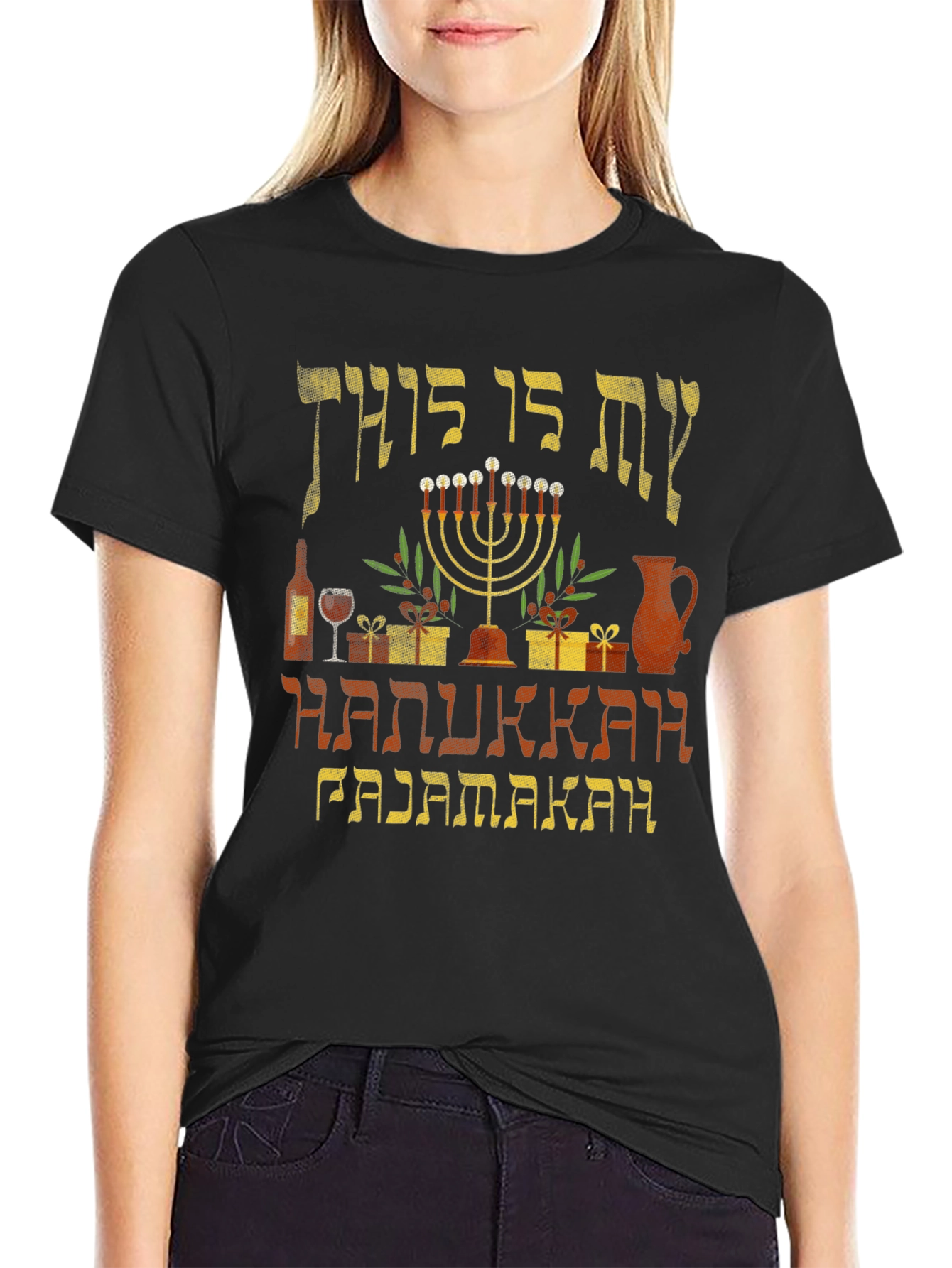 Hanukkah Pajamakah Mens T-Shirt