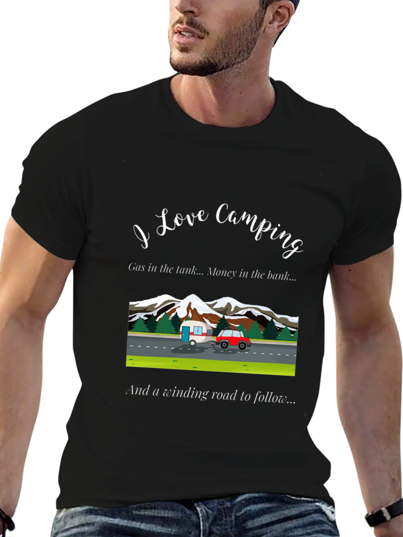 I Love Camping Graphic T-Shirt