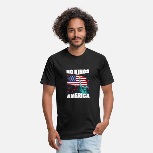 No Kings America protest, Liberty & US Flag Design