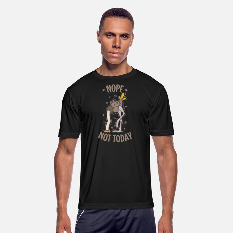 Nope Not Today Ostrich Head in the Sand Ratite