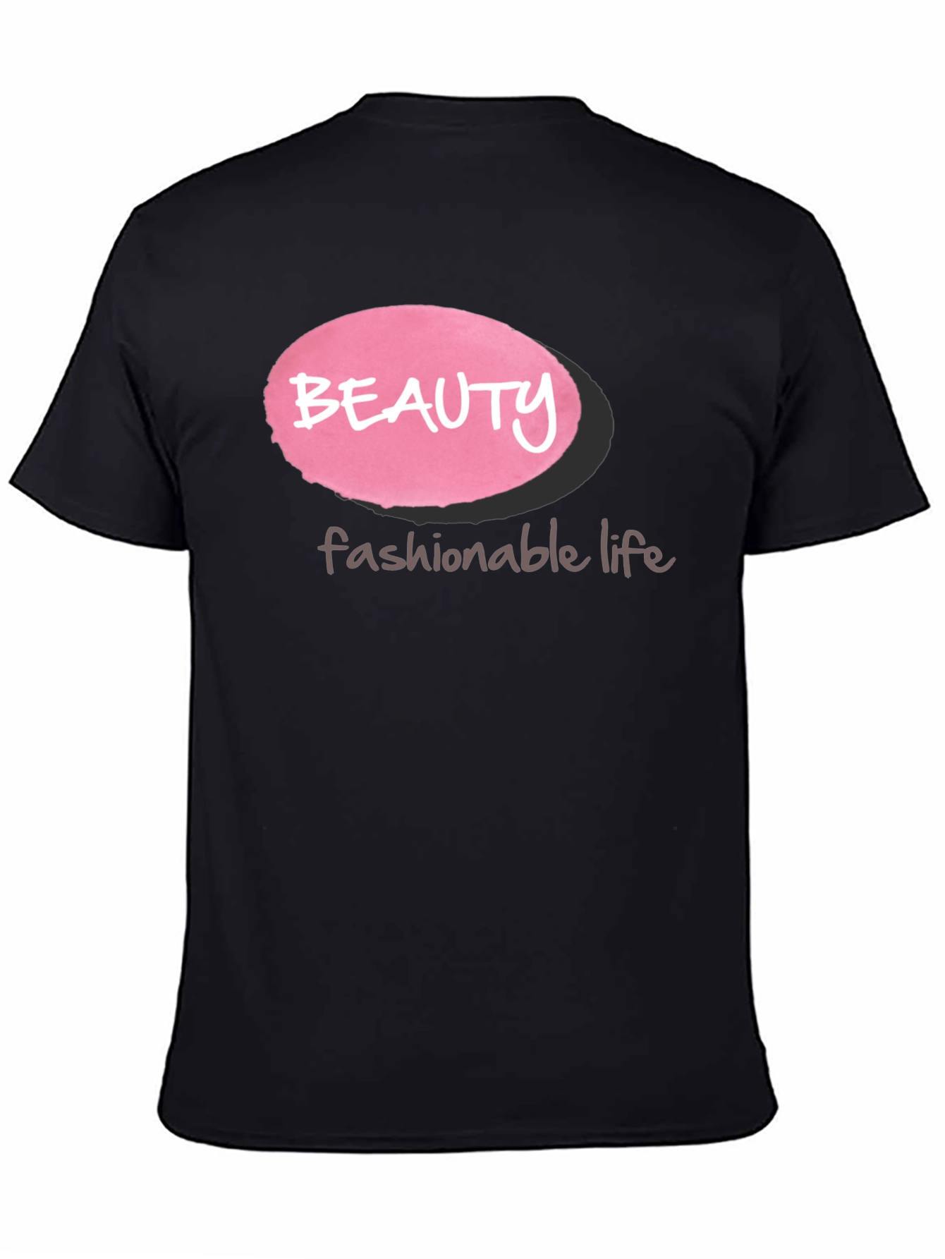 Beauty Fashionable Life Black T-Shirt