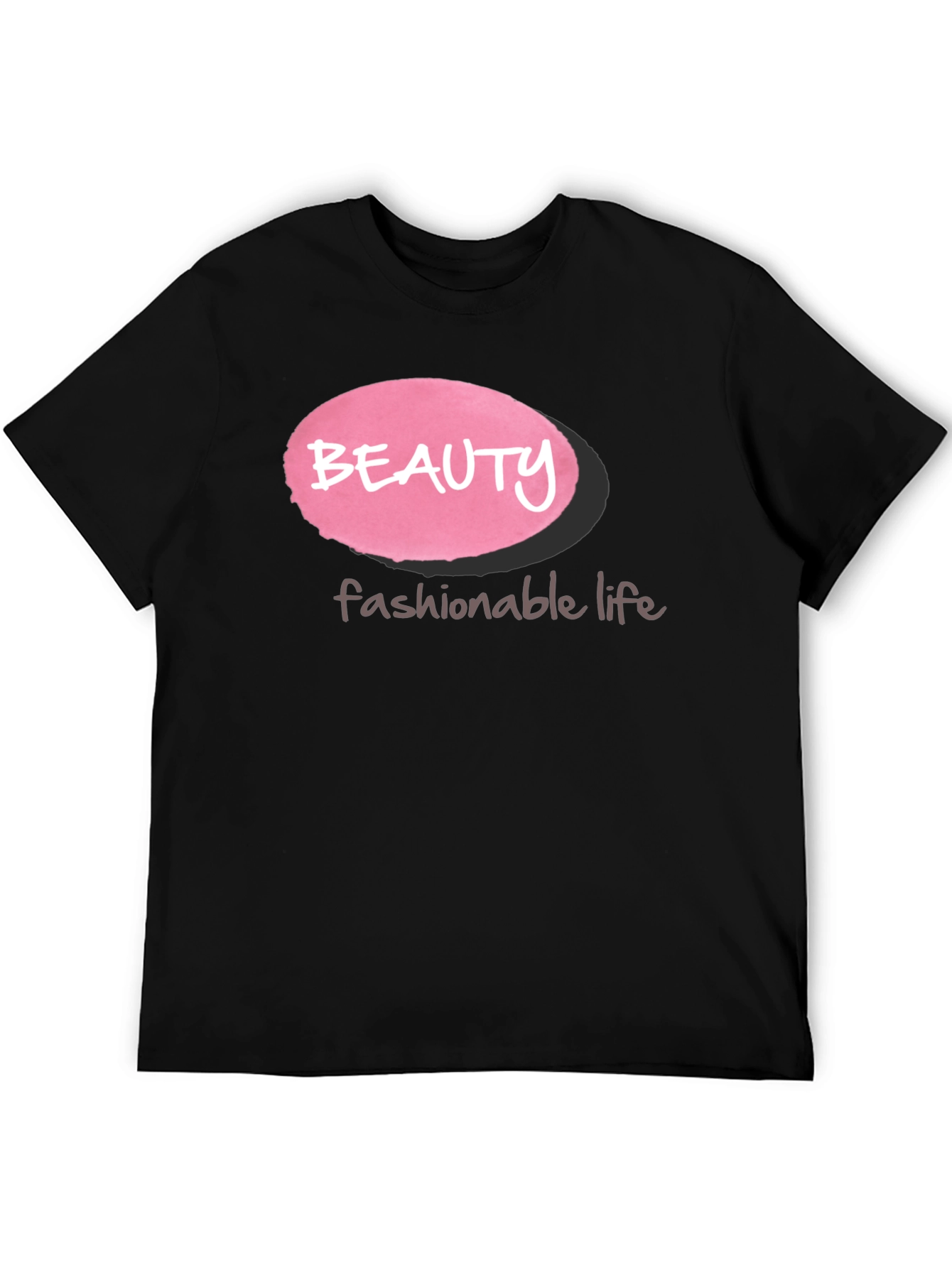 Beauty Fashionable Life Black T-Shirt