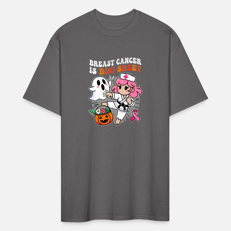 Nurse Breast Cancer Ghost Halloween Awareness