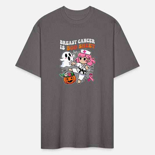 Nurse Breast Cancer Ghost Halloween Awareness