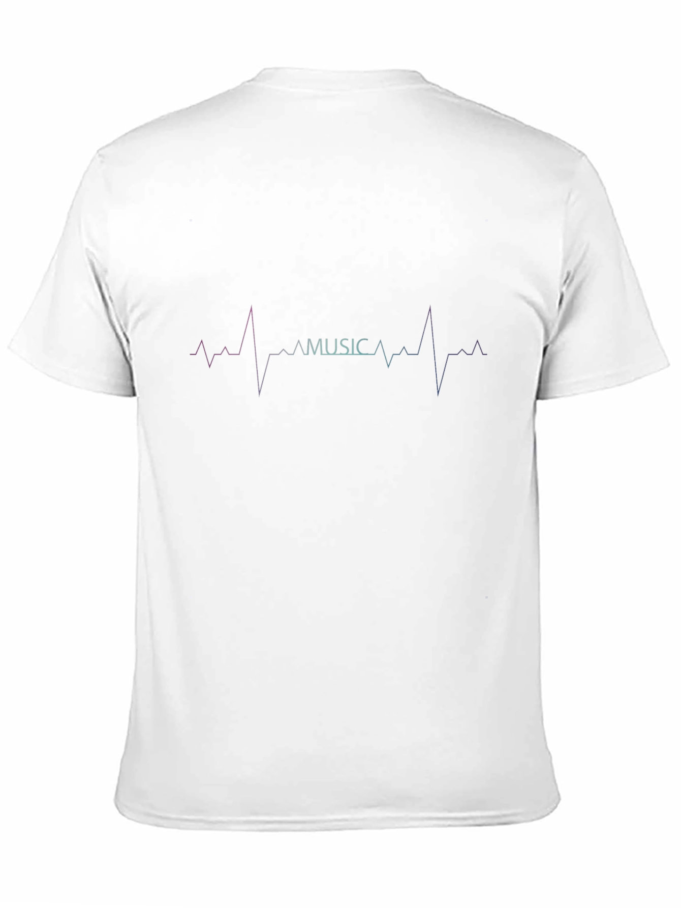 Music Heartbeat Graphic Black T-Shirt
