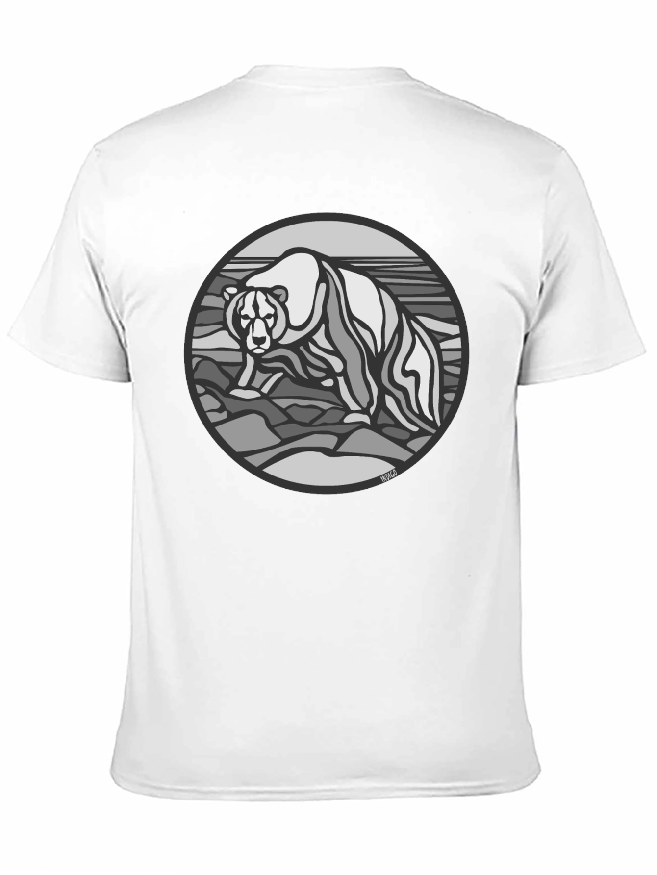 Bear Graphic T-Shirt - Black Cotton Tee