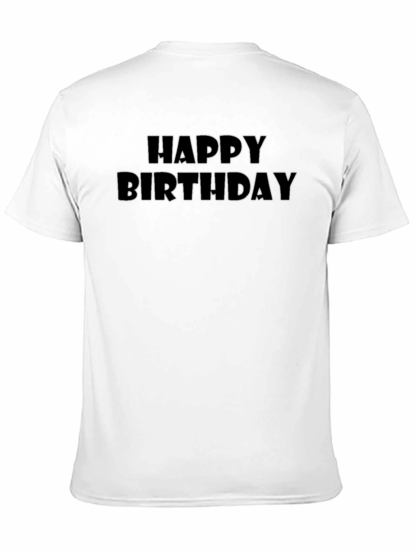Happy Birthday Black Graphic Tee