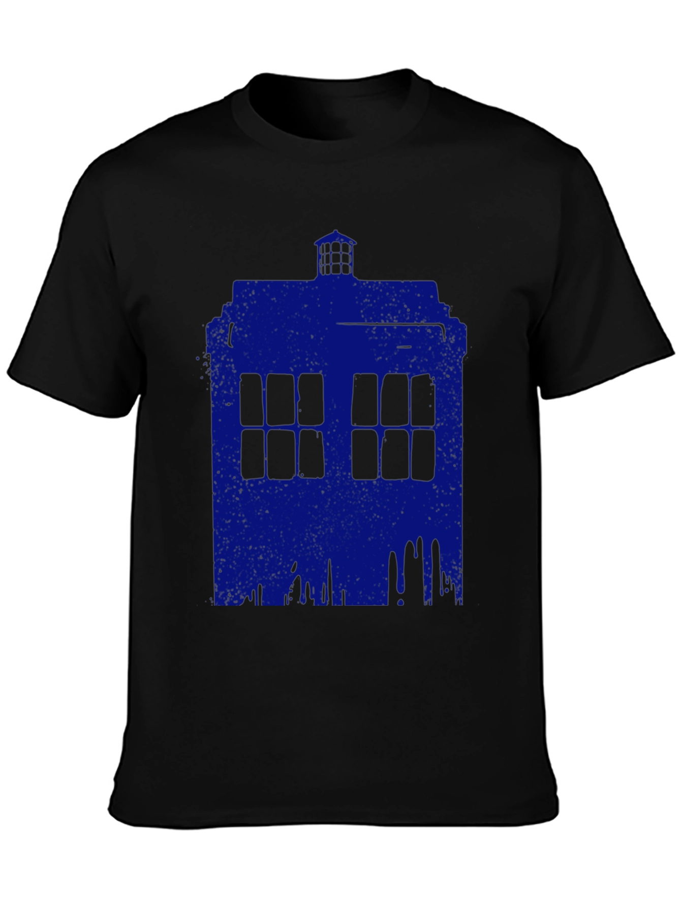 Blue Tardis Graphic Tee - Sci-Fi Fan Apparel
