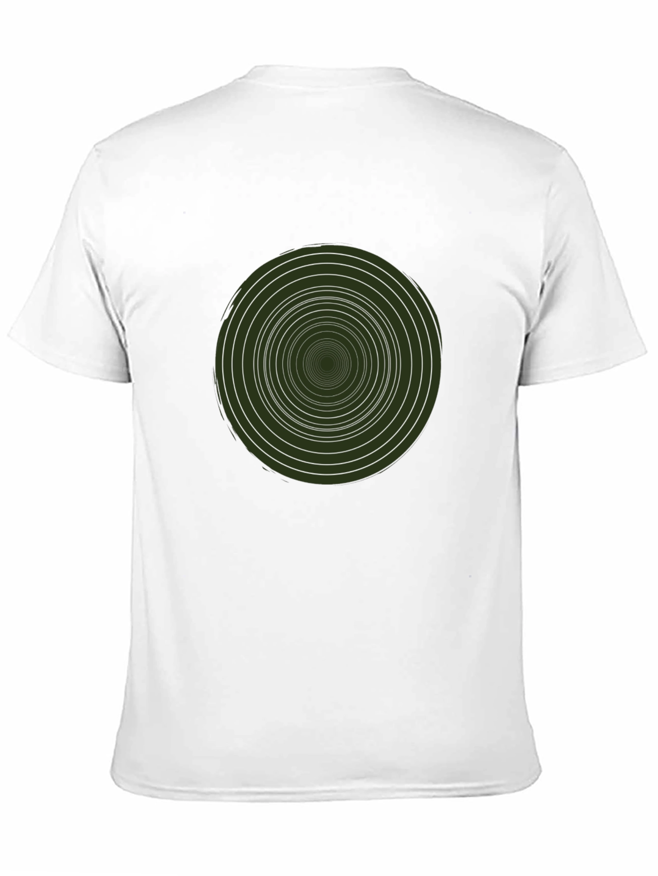 Hypnotic Circle Graphic Tee - Modern Style