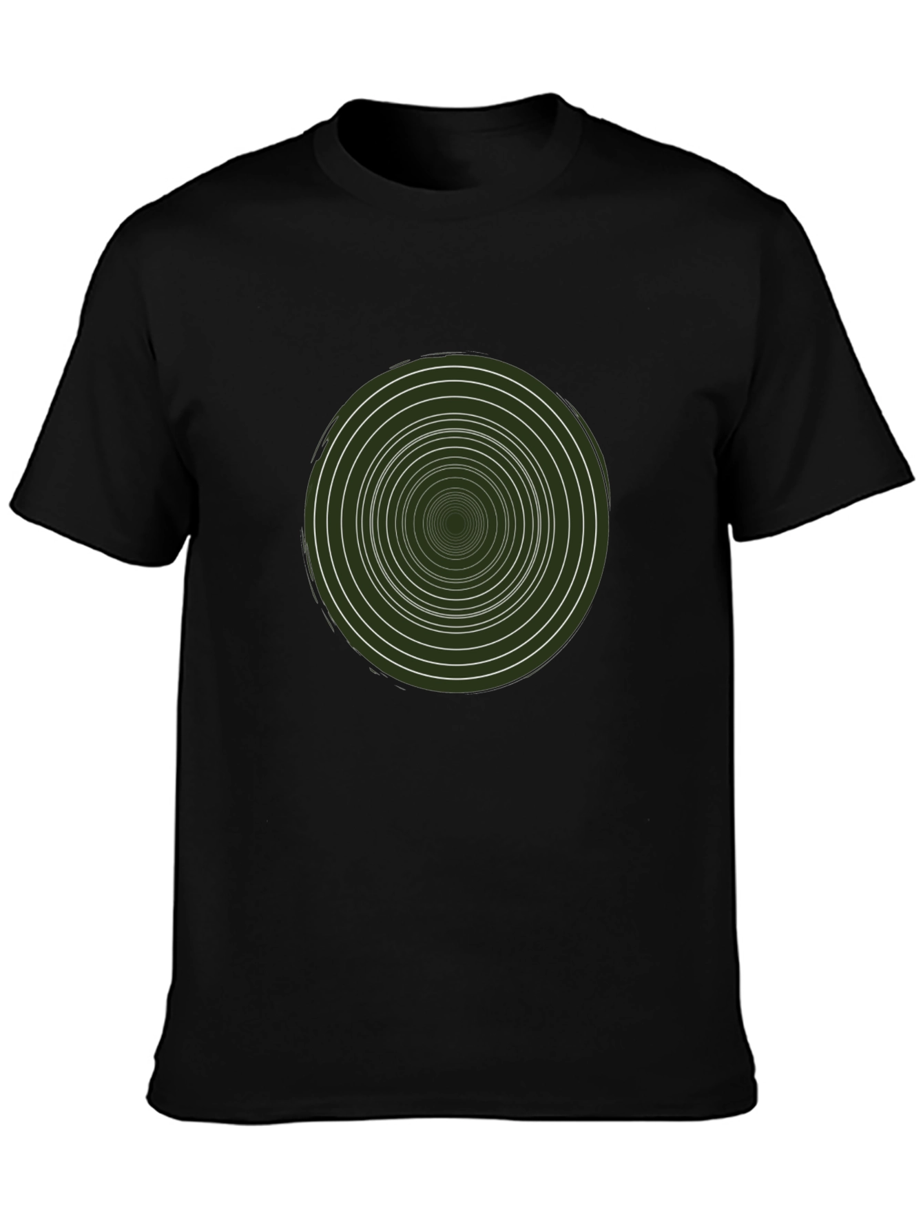 Hypnotic Circle Graphic Tee - Modern Style