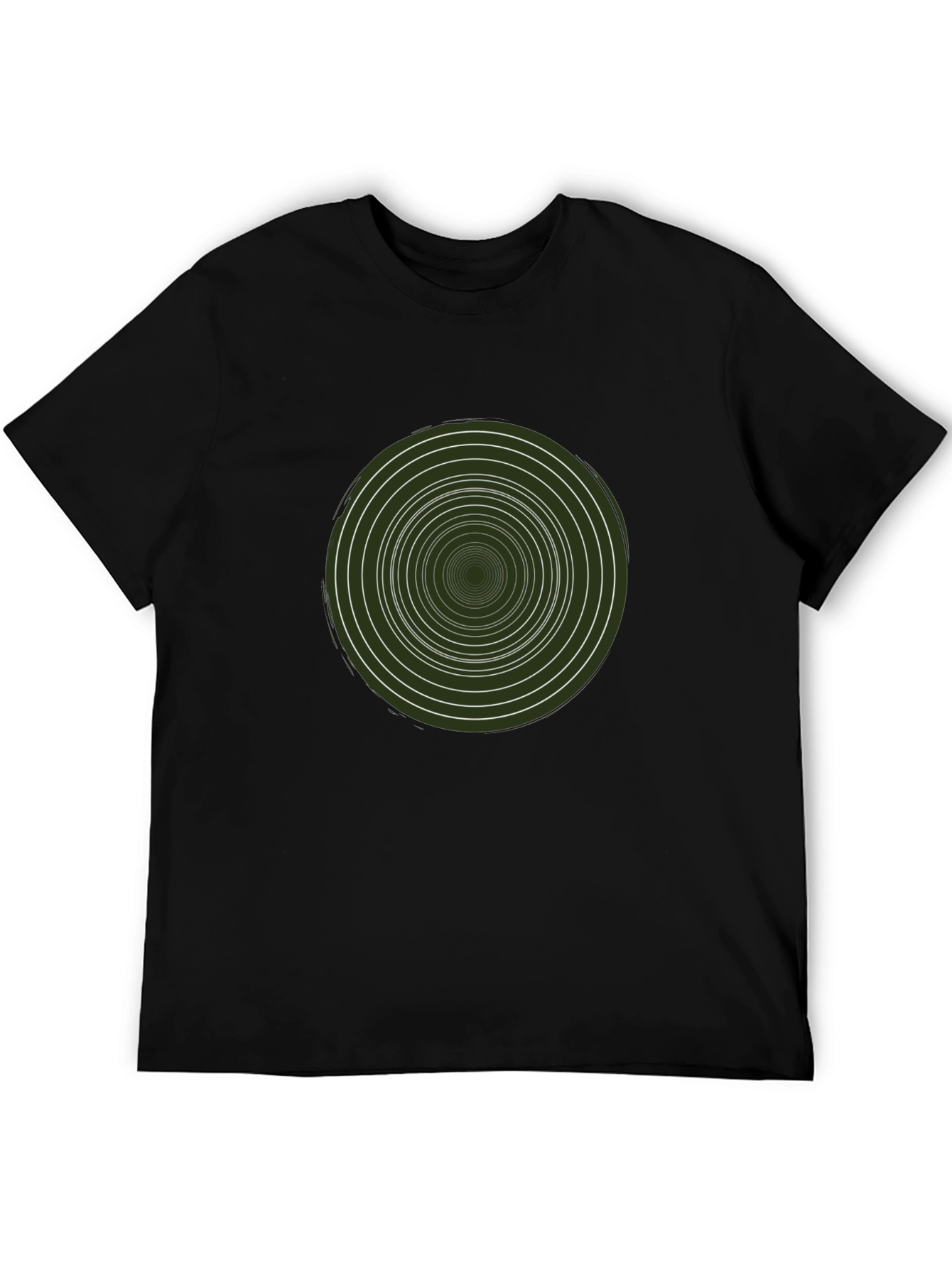 Hypnotic Circle Graphic Tee - Modern Style