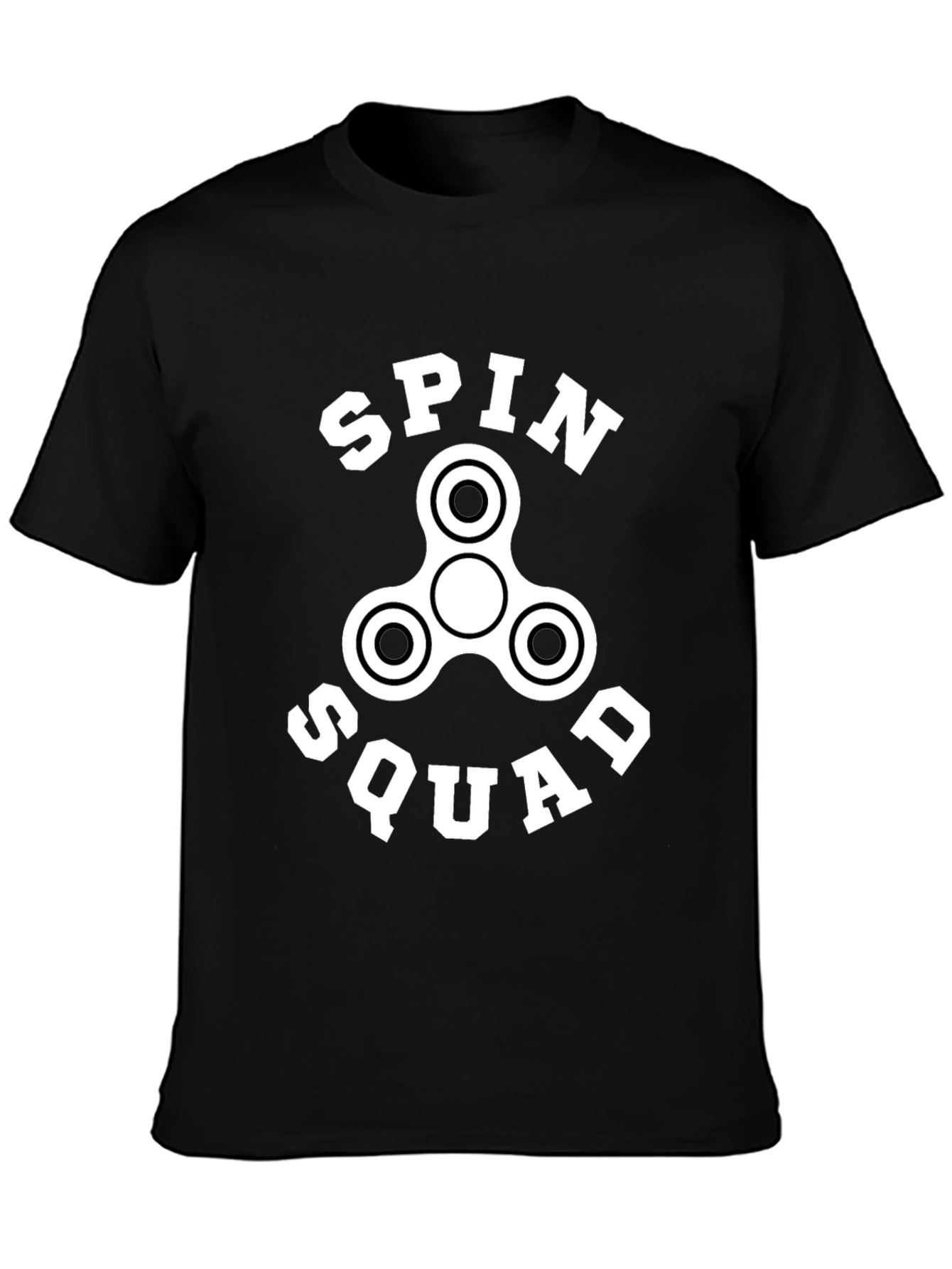 Spin Squad Fidget Spinner Graphic Tee - Black
